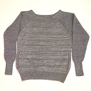 Victoria's Secret 100% cotton gray knit pullover sweater with pockets size XS
